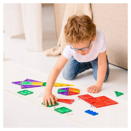 COBLO, magnetyczne klocki konstrukcyjne Basic 100 elem. + 74 edu zadania