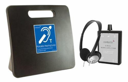 Zestaw z przenośną pętlą indukcyjną IL-PL20-2 w komplecie z odbiornikiem sygnału z pętli