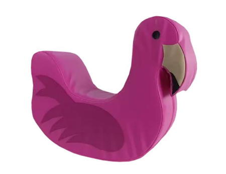 Piankowy bujak ptak flaming - kształtka rehabilitacyjna