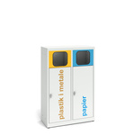 Pojemnik do segregacji odpadów 2- komorowy PD_1P_1W