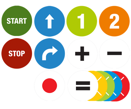 Krążki matematyczne do maty do kodowania