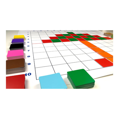 500 kolorowych kartoników do średniej maty do kodowania