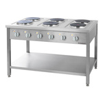 Kuchnia elektryczna, 6-płytowa, 15.6 kW