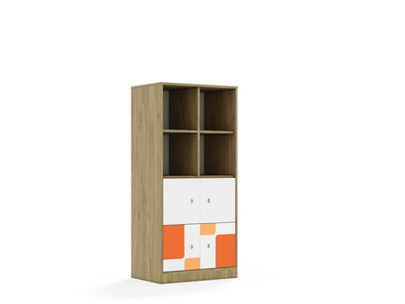 Regał Blox Pastel 70 4PP 4F1 706x466x1517 