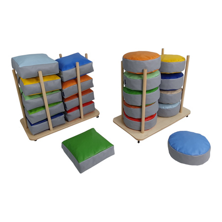 Poduszki okrągłe do siedzenia 30x10cm - 5 szt.