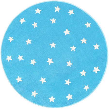 Dywan okrągły Funky Top Starf błękit