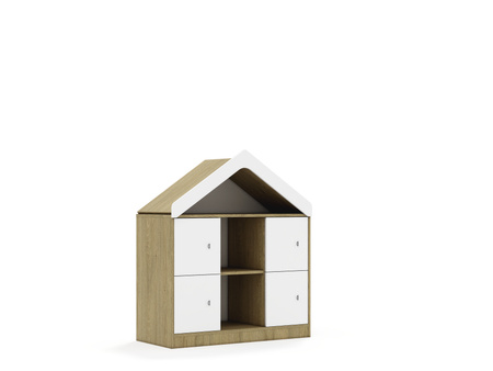 Regał Blox Base 110 2PP 4F1 z daszkiem 1049x466x1223