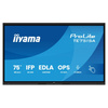 Monitor interaktywny iiyama 75" TE7515A-B1AG 4K UHD Google EDLA Android 14 + uchwyt