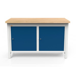 Stół warsztatowy 2-modułowy z dwoma szafkami WSZ-A