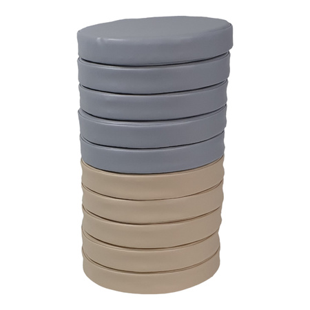 Zestaw klocków piankowych - Poduszki okrągłe pastele 10 szt.