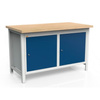 Stół warsztatowy 2-modułowy z dwoma szafkami WSZ-A