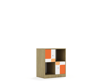 Regał Blox Pastel 70 2PP 2F1 706x466x813  - wariant 3