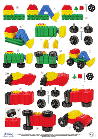 Mega Zestaw klocków konstrukcyjnych Morphun Starter 1200 el.