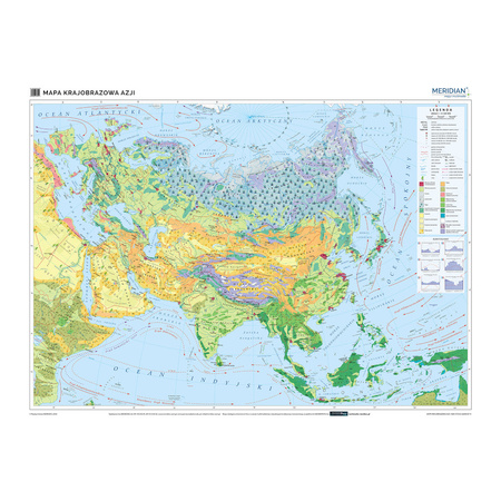 Azja - Mapa krajobrazowa