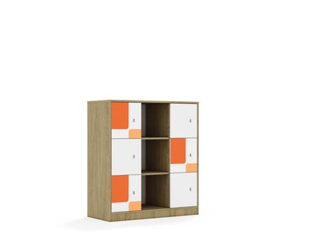 Regał Blox Pastel 110 3PP 6F1 1049x466x1165 - wariant 2