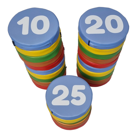 Piankowe poduszki do siedzenia - Cyferki 1-25