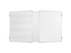 Tablica rozkładana tryptyk biała lakierowana suchościeralna PREMIUM - NADRUK do wyboru