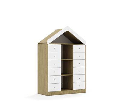 Regał Blox Base 110 3PP 12SB z daszkiem 1049x466x1575