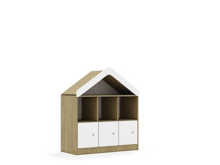 Regał Blox Base 110 2PP 3F1 z daszkiem 1049x466x1223 