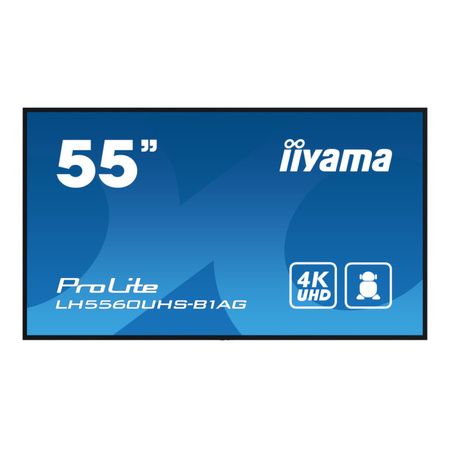 Monitor DigitalSignage iiyama LH5560UHS-B1AG 55" ELED VA 4K, 500cd/m2, Android11, iisignage2, 24/7