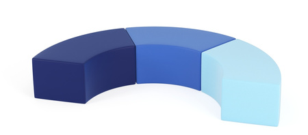Zestaw puf Tobo Light 15 niebieski, rozmiar 0
