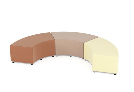 Zestaw puf Tobo 15 brązowy, rozmiar 1