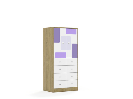 Regał Blox Pastel 70 4PP 2F2 8SB 706x466x1517 