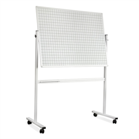 Tablica obrotowo-jezdna biała lakierowana ecoBoards z nadrukiem