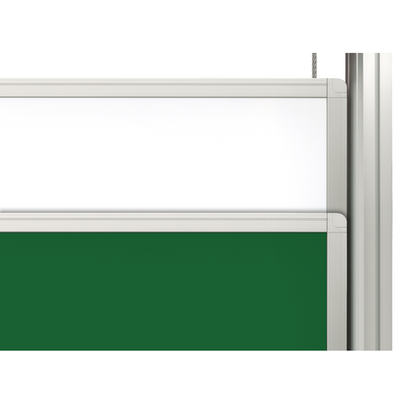 Tablica kolumnowa zależna : Biała + Biała 200x100 powierzchnia ceramiczna