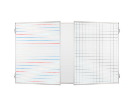 Tablica rozkładana tryptyk biała lakierowana suchościeralna PREMIUM - NADRUK do wyboru