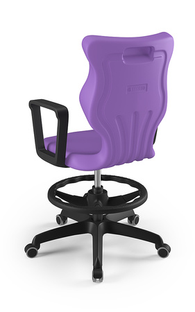 Krzesło Twist z podłokietnikami i podnóżkiem