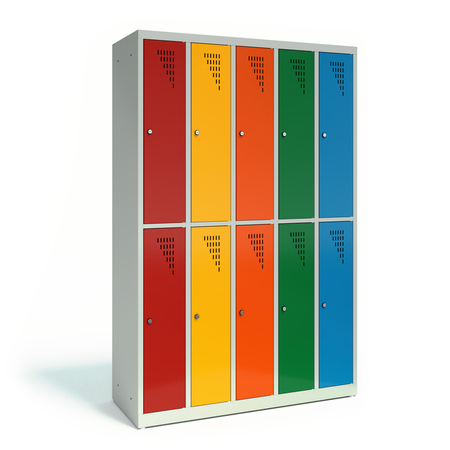 Szafka przedszkolno- szkolna 10- skrytkowa 5- kolumnowa SLIM