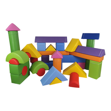 Zestaw piankowy - 33 elementów - kształtki rehabilitacyjne