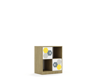 Szafa Blox Hex 70 2PP 2F1 706x466x813 - wariant 3