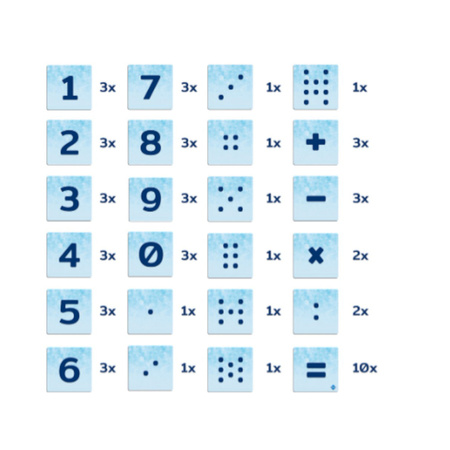 COBLO, nakładki na klocki - Cyfry 60 szt