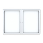 Gablota ogłoszeniowa otwierana na boki