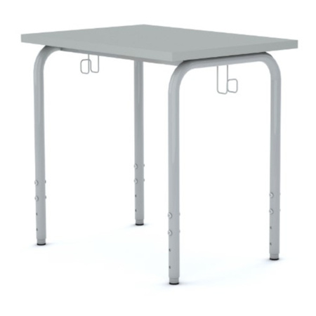 Zestaw 1x Stół SIMPLE Prostokąt 70cm regulowany + 1x krzesło CLASSIC