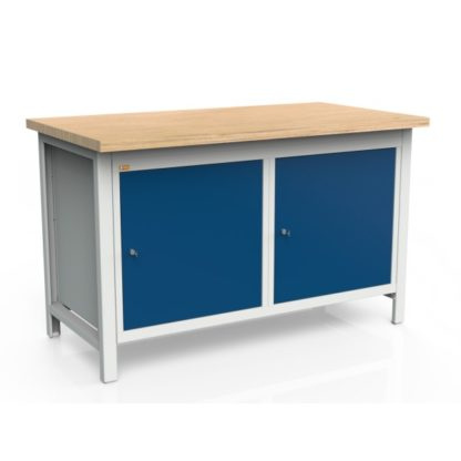 Stół warsztatowy 2-modułowy z dwoma szafkami WSZ-A