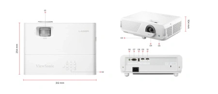 Projektor Laserowy Domowy ViewSonic LX750-4K