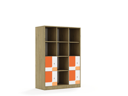 Regał Blox Pastel 110 4PP 4F1 1049x466x1517 
