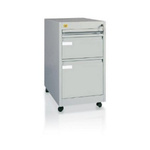 Kontener trzyszufladowy, przybiurkowy na kółkach