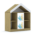 Regał Blox Ocean 110 2PP 2F1 z daszkiem 1049x466x1223