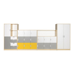 ZESTAW REGAŁÓW KOLOROWE SKRYTKI PLUS KSP3