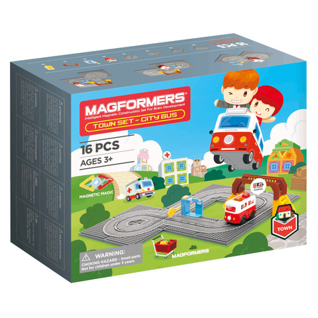 Magformers town set- autobus 16 el.