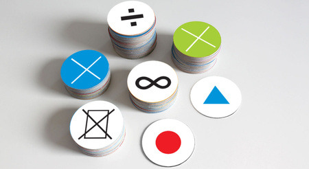 Krążki matematyczne do maty do kodowania