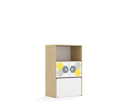 Regał Blox Hex  70 3P 2F1 ze skrzynią 706x466x1165 
