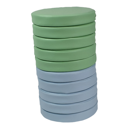 Zestaw klocków piankowych - Poduszki okrągłe pastele 10 szt.