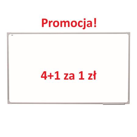 4x Tablica biała suchościeralno-magnetyczna z powłoką ceramiczną + 1x Tablica biała suchościeralno-magnetyczna z powłoką ceramiczną za 1 zł 