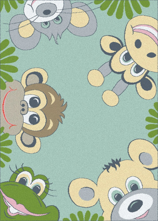 Dywan Dżungla miętowy