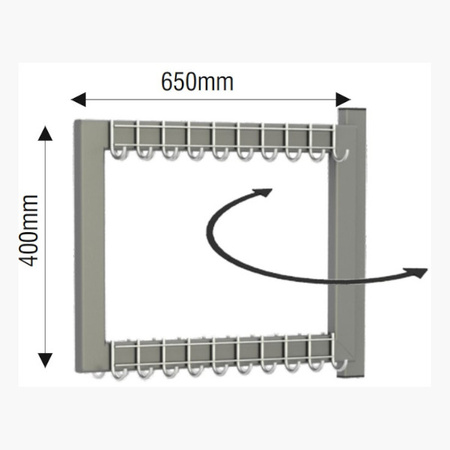 Profesjonalny wieszak WO-01- wieszak obrotowy